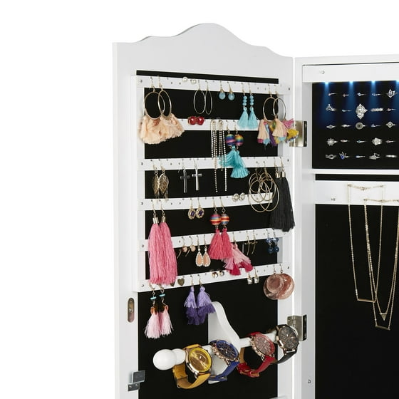 Mind Reader Mind Reader Standing Jewelry Mirror with 14 LED