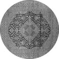 thumbnail image 1 of Ahgly Company Indoor Round Oriental Gray Industrial Area Rugs, 8' Round, 1 of 4