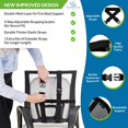 thumbnail image 5 of Easy Posture Lumbar Support (New Double Premium Mesh w/Adjustable Lock Straps),1PC/2PC, Back Support Office Chair, Lumbar Support Pillow Car Office Chair,Truck, 5 of 5