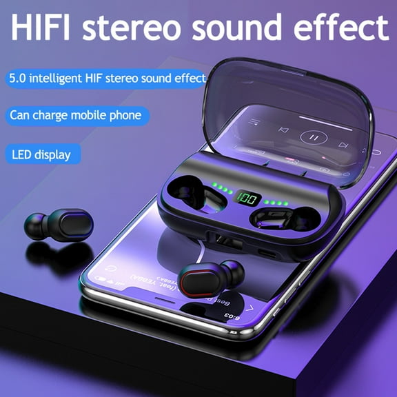 FYHALE Wireless Earphones Bluetooth 5.0 Headset Mini Stereo Headphones Sport Earbuds
