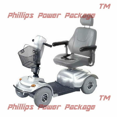 Golden Technologies - Avenger - Heavy Duty Scooter - 4-Wheel - Silver - PHILLIPS POWER PACKAGE TM - $500 VALUE