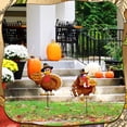 thumbnail image 3 of Thanksgiving Turkey Decors Metal Turkey Fall Garden Stakes Turkey Pumpkin Thanksgiving Decorations Welcome Harvest Decorations Outdoor Thanksgiving Yard Stakes for Autumn Yard Lawn Porch Decor, 3 of 9