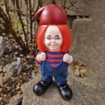 thumbnail image 2 of Horror Movie Garden Gnomes Michael Myers Statue Freddy Jason Scream Action Figure Outdoor Halloween Decorations Collectibles, 2 of 7