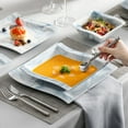 thumbnail image 3 of MALACASA 26 Piece Dinnerware Sets, Porcelain Dishes Sets for 6, Blue, 3 of 9