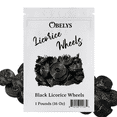 thumbnail image 2 of Black Licorice Wheels | 1 Pound (16oz) Bag | Classic Rich Licorice Flavor, Soft & Chewy Texture - Perfect for Snacking & Gifting – Nostalgic Treat for Licorice Lovers, 2 of 5