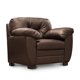 thumbnail image 1 of Sillón Individual de Piel Genuina ConfortoPiel  Derby Chocolate, 1 of 3