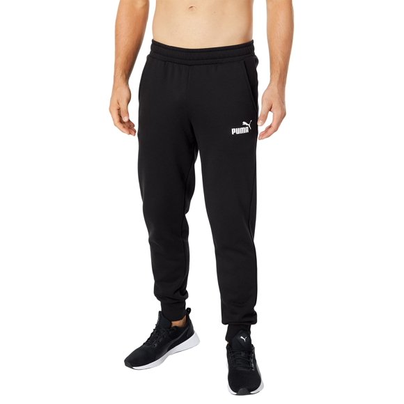 PUMA Men's Essentials Fleece Sweatpants, Cotton Black, L