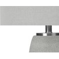 thumbnail image 4 of Monarch Specialties I 9711 LightingTable Lamp, Grey Ceramic, Grey Shade, Modern, 4 of 7