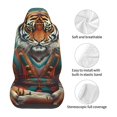 thumbnail image 5 of Pofeuu Pond Meditating Tiger Print Automotive Car Seat Covers Flat Cloth Full Set Seat Covers,Car Seat Covers front seats for Cars Trucks and SUVs(Two packs), 5 of 7
