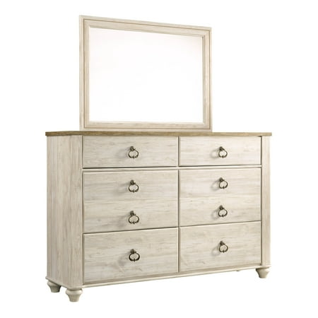 Ashley Furniture Willowton Youth Dresser Mirror White Walmart Com