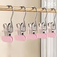thumbnail image 1 of EGNMCR Bacs de Rangement, Conteneurs de Rangement en Caoutchouc Souple Cintres pour Pantalons Clips Organisateur de Placards Multi-Usage en Acier Inoxydable Antidérapant Sans Trace Clip pour Jupes Jeans Acier Inoxydable Clips, 1 of 6