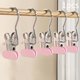 thumbnail image 1 of CaiYueKe Soft Rubber Coated Pant Hangers Clips Stainless Steel Closet Organizer Antiskid No Mark Clip for Jeans Trousers Skirts Pants Space Saving Wardrobe Storage, 1 of 7