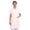 Pink, variant on Ensemble by Court Attire Classic White Lab Coat for Doctors and Clinicians with Chest Pocket for Everyday and Lab Use