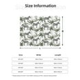 thumbnail image 5 of Uemuo Palm Trees Zebra Printed Throw Blanket for Couch, Fluffy Fuzzy Blankets for Bed, Sofa, Cozy Flannel Faux Fur Blanket-50"x40", 5 of 6