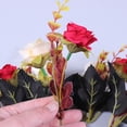 thumbnail image 2 of Yuarrent 2 piezas Flores artificiales de bajo mantenimiento Aspecto realista Interior o exterior Duradero Flores artificiales Naranja, 2 of 6