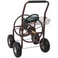 thumbnail image 5 of Expressions Bronze Metal Hose Reel Cart with Wheels, Heavy Duty, 250 Ft Hose Capacity, 5 of 10
