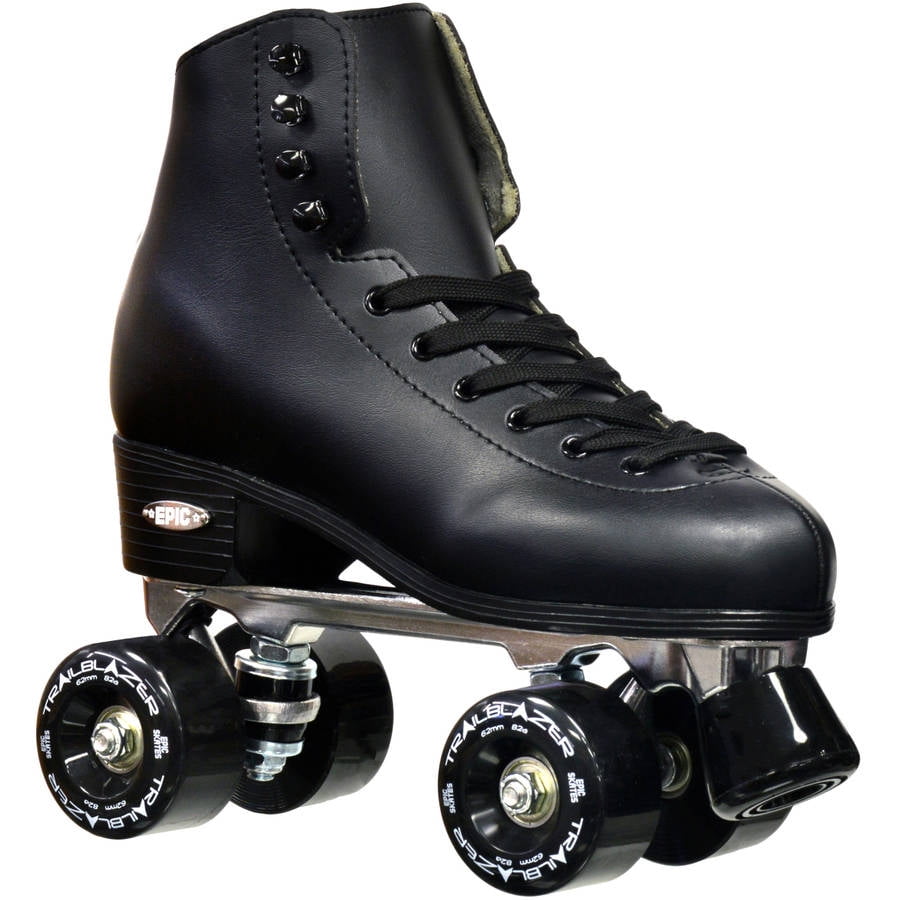 White Size 10 Women's Leather Lined Rink Roller Skate for Stability & Control 