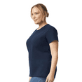 thumbnail image 3 of Gildan Women’s T-Shirt, 100 Ultra Cotton, Crewneck Short Sleeve Classic Tee, Navy, Sizes S-3XL, 3 of 5