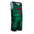 thumbnail image 5 of Basketball Jersey Set for Boys, "GOAT" Camo Basketball Jersey & Shorts Set, "Vineland Thorns" Team Uniform for Youth & Adults - Breathable Casual Athletic Sportswear(Youth L), 5 of 10