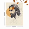 thumbnail image 3 of Qisvanset Framed Canvas Wall Art 12x16 Inch Jesus Ascension Boho Minimalist Line Wall Art, 3 of 5