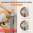 thumbnail image 4 of Retractable Baby Gate, TULILLO 42in Tall Baby Safety Gate, 59" Wide Baby Gate Dog Gate for Stair, Doorway, Auto-Lock,Gray, 4 of 9