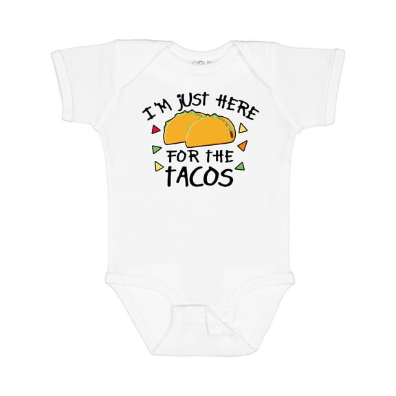 Inktastic I'm Just Here for the Tacos Cinco De Mayo Boys or Girls Baby Bodysuit