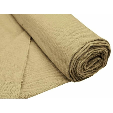 BalsaCircle 60 inch x 10 yards Natural Brown Burlap Fabric Roll - Sewing Crafts Draping Decorations