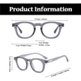 thumbnail image 3 of LJCZKA Blue Light Blocking Glasses for Men Women Retro Small Round Frame Computer Eyeglasses Anti Eyestrain Clear Frame, 3 of 8