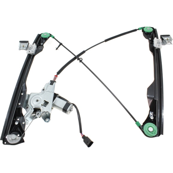 Window Regulator Compatible For 2008-2010 Ford Focus Front, Left Driver Coupe Power With Motor