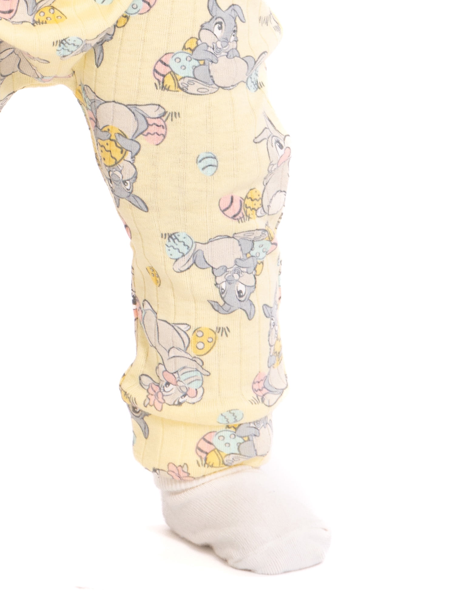 Disney Bambi Unisex Baby Easter Long Sleeve Bodysuit with Matching Joggers, 2-Piece Set, Sizes Newborn-12M