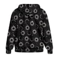 thumbnail image 5 of FOR U DESIGNS Black Galaxy Zipper Hooded Sweatshirts for Women Loose Fit Hoodie Size L Oversized Hoodies Long Fall Jackets for Women Activewear Long Sleeve Drawstring Tops, 5 of 7