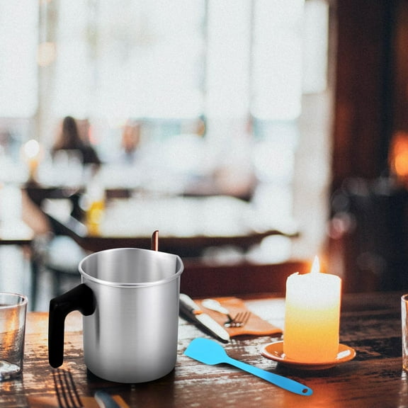 QUMIIRITY Wax Melt Pots Candle Making Kit 1 Set Stainless Steel DIY Craft for Adults Children Special Occasions