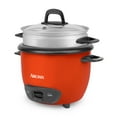 thumbnail image 3 of Aroma 6-Cup Electric Rice Cooker, Orange - Rice & Grain, 3 of 8