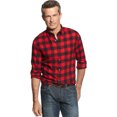 thumbnail image 1 of John Ashford - Camisa con botones a cuadros de búfalo para hombre, rojo, pequeño John Ashford Botones al frente, 1 of 1