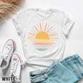 thumbnail image 6 of LAVIE Retro Sunset Bella Canvas Shirt Unisex Summer Tee, 6 of 10
