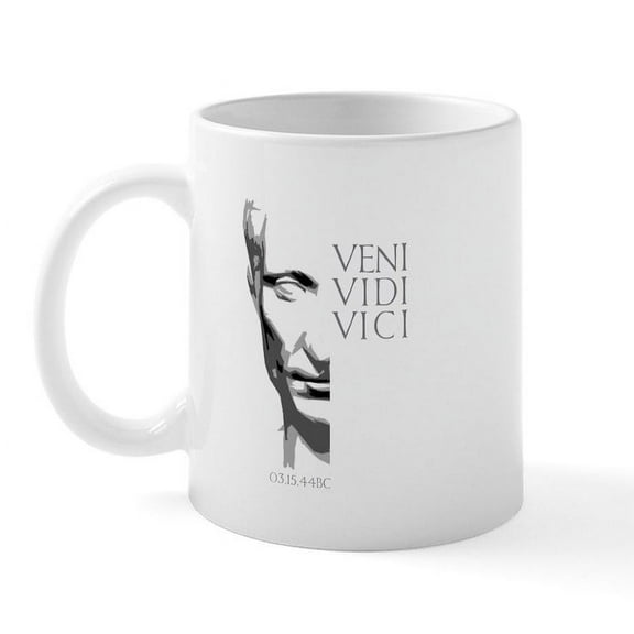 CafePress - Veni, Vidi, Vici Mug - 11 oz Ceramic Mug - Novelty Coffee Tea Cup