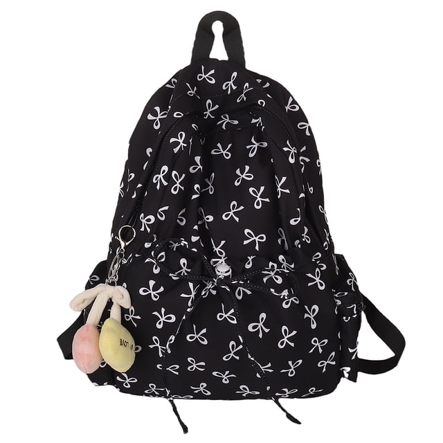 Mochila para Ordenador Portátil Escolar Mujer Nailon Con Lazo Escuela