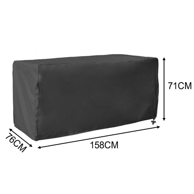 Bgsha Housse de Boîte de Terrasse Housse de Boîte de Rangement Housse de Foyer Imperméable 210D Housse de Mobilier d'Extérieur Robuste avec Boucle Protection Résistante aux UV