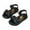 Black, variant on Xfvqtps Kids Girls Sandals Ankle Strap Open Toe Weave Chequer Hook and Loop Solid Color Thick Sole Soft Sole Non Slip Comfortable Breathable Beach Dressy Summer Casual Shoes Black