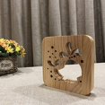 thumbnail image 2 of Lámpara de madera con forma de delfín 3D creativa, lámpara de escritorio LED, fuente de alimentación USB, lámpara de escritorio con luz nocturna de dibujos animados, lámpara de decoración de dormitorio para el hogar, regalo para niños, adultos, niñas, niños, dormitorio, sala de estar, mesita de noche Ormromra LRWJ424-6, 2 of 7