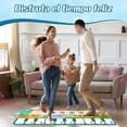thumbnail image 3 of Alfombrilla de Musicales para Niños, Tapete de Baile para niños, Alfombra de Piano de Juguete Musical Manta 10 Teclas, 6 Modes y 8 Sonidos de Animales, 110 * 36cm, 3 of 7