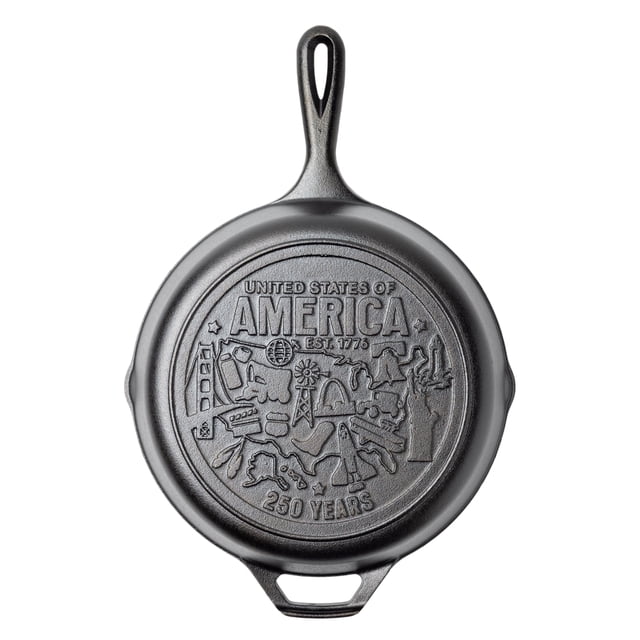 Sartén de hierro fundido Lodge de 26 cm, precurada, fabricada en EE. UU.