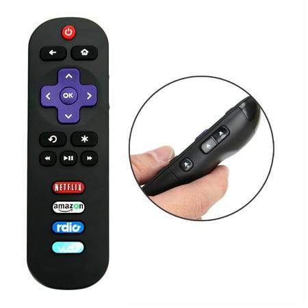 New RC280 Replaced Remote Control compatible with TCL Roku Smart TV with Netflix Amazon Vudu Shortcut