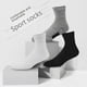 thumbnail image 2 of Calcetines de baloncesto deportivos para hombre para exteriores, transpirables, absorbentes del sudor, con parte inferior de toalla gruesa, color sólido, medianos y largos, 2 of 6