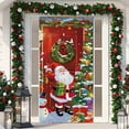 thumbnail image 5 of Merry Christmas Door Hanging Backdrop Decorations, Durable Door Covers for Festival Party Decor 79.92×35.83Inch Multicolor, 5 of 6
