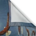 thumbnail image 3 of Ambesonne Eagle Kitchen Curtains, Majestic Huge Bird Flying, 55"x39", Multicolor, 3 of 3