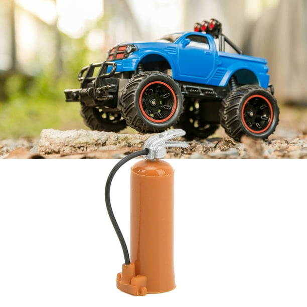 Mini Fire Extinguisher Decoration, RC Fire Extinguisher Lightweight  Attractive For 1/18 1/24 RC Cars Red,Black,Orange 