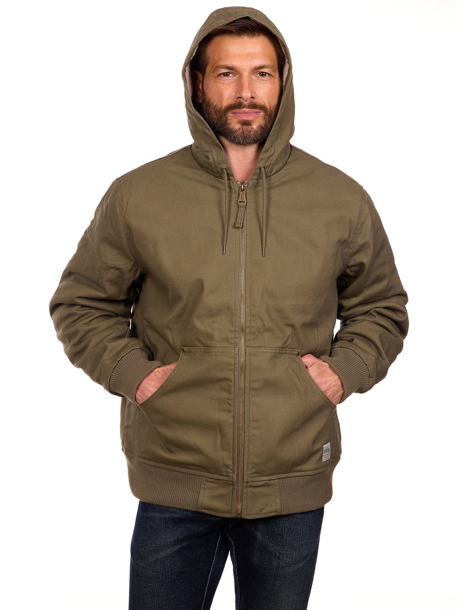 Bass Creek Outfitters Men's Duck Canvas Sherpa Lined Jacket, Sizes M-3XL