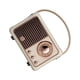 thumbnail image 1 of Cateissary Altavoz 5,0 compatible con Bluetooth, electrochapado inalámbrico antiguo, portátil, bonito, tarjeta de memoria de 400mAh, reproductor Cables de audio/vídeo Amarillo, 1 of 6