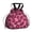 Black and Pink, variant on Black and Orange Leopard Print Drawstring Insulated Lunch Bag for Women, Stain-Resistant Large Lunch Tote with Multi-Pockets for Work Office